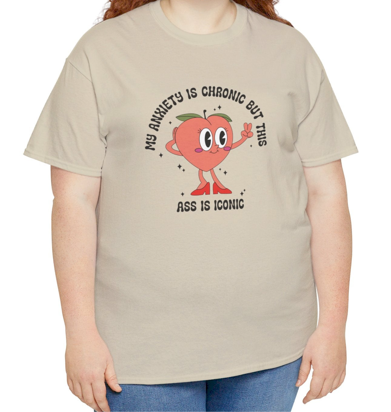 Chronic Anxiety Booty T-Shirt - Vivid Divergence