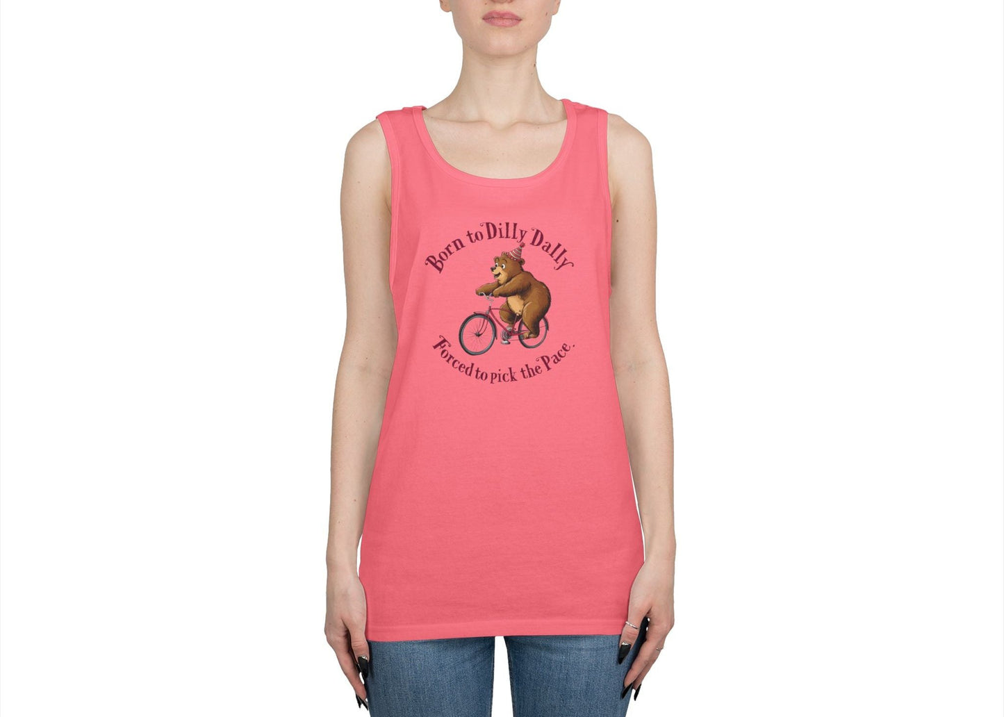 Born to Dilly Dally Bear Tank Top