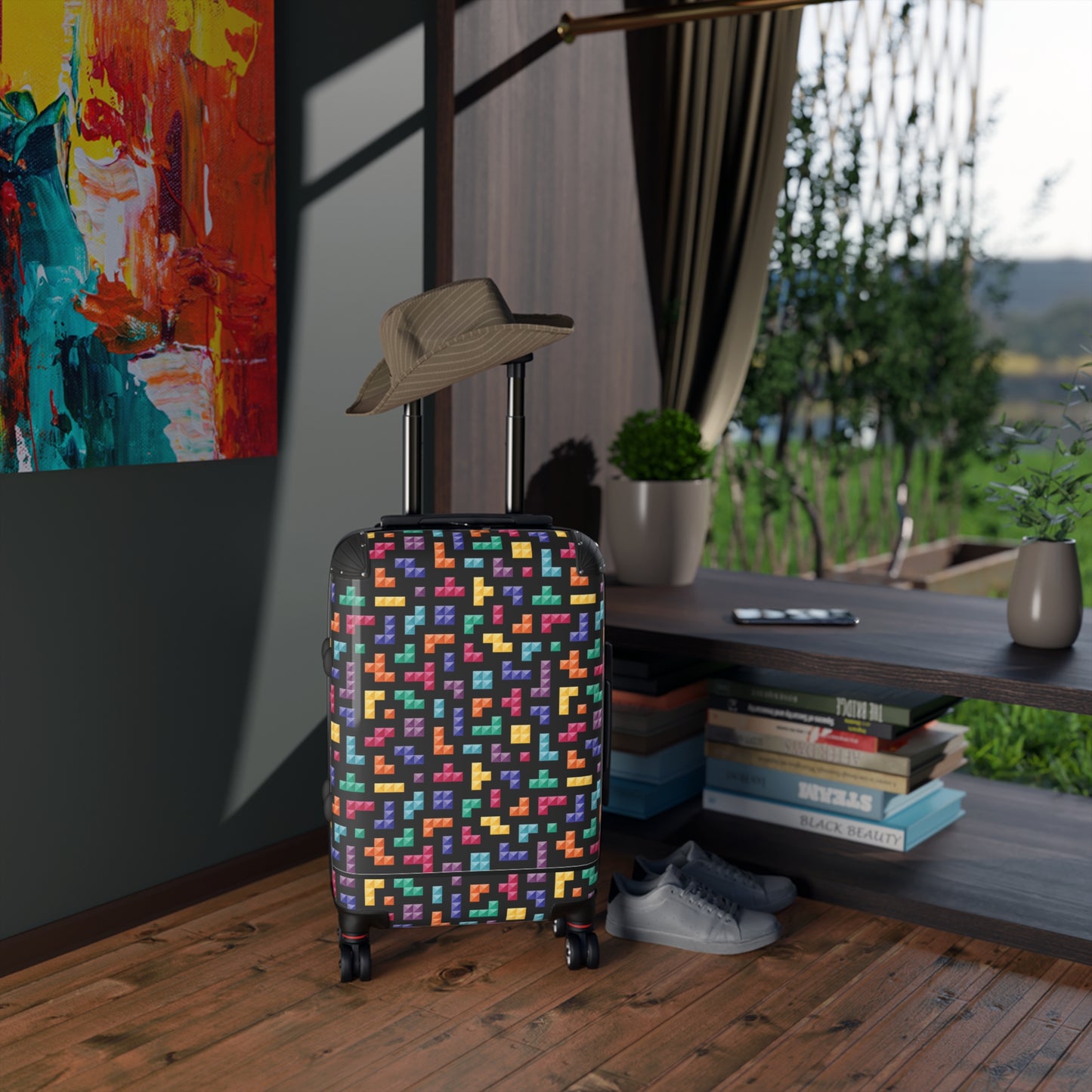 Tetris Inspired Suitcase
