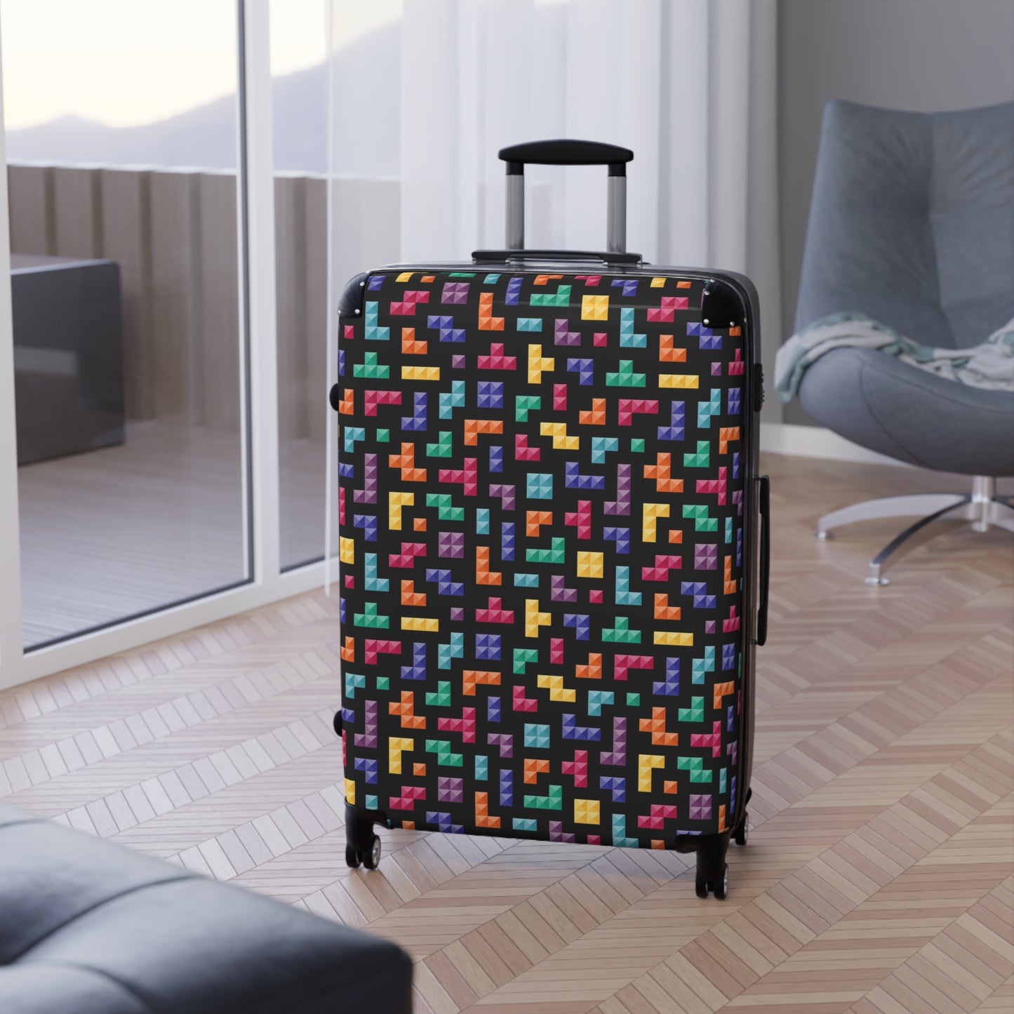 Tetris Inspired Suitcase
