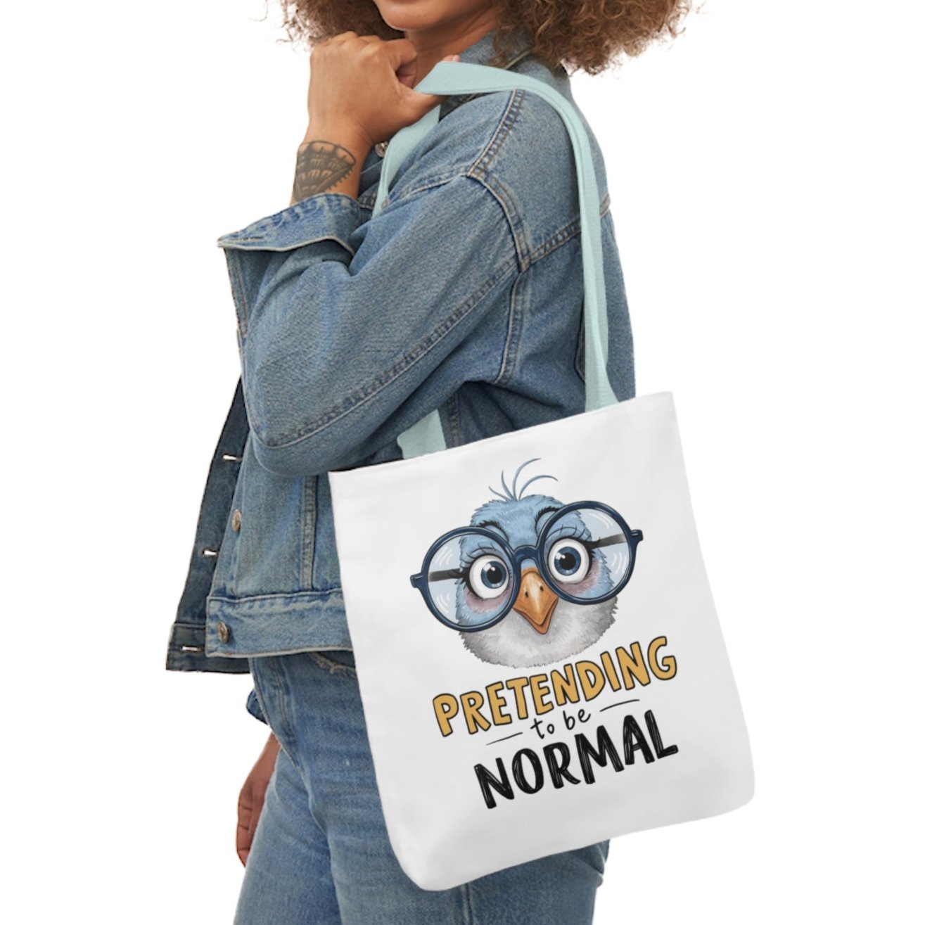Pretending to be Normal Canvas Tote Bag - Vivid Divergence
