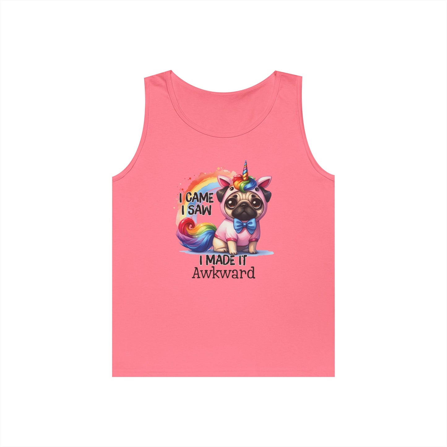 Awkward Unicorn Pug Tank Top