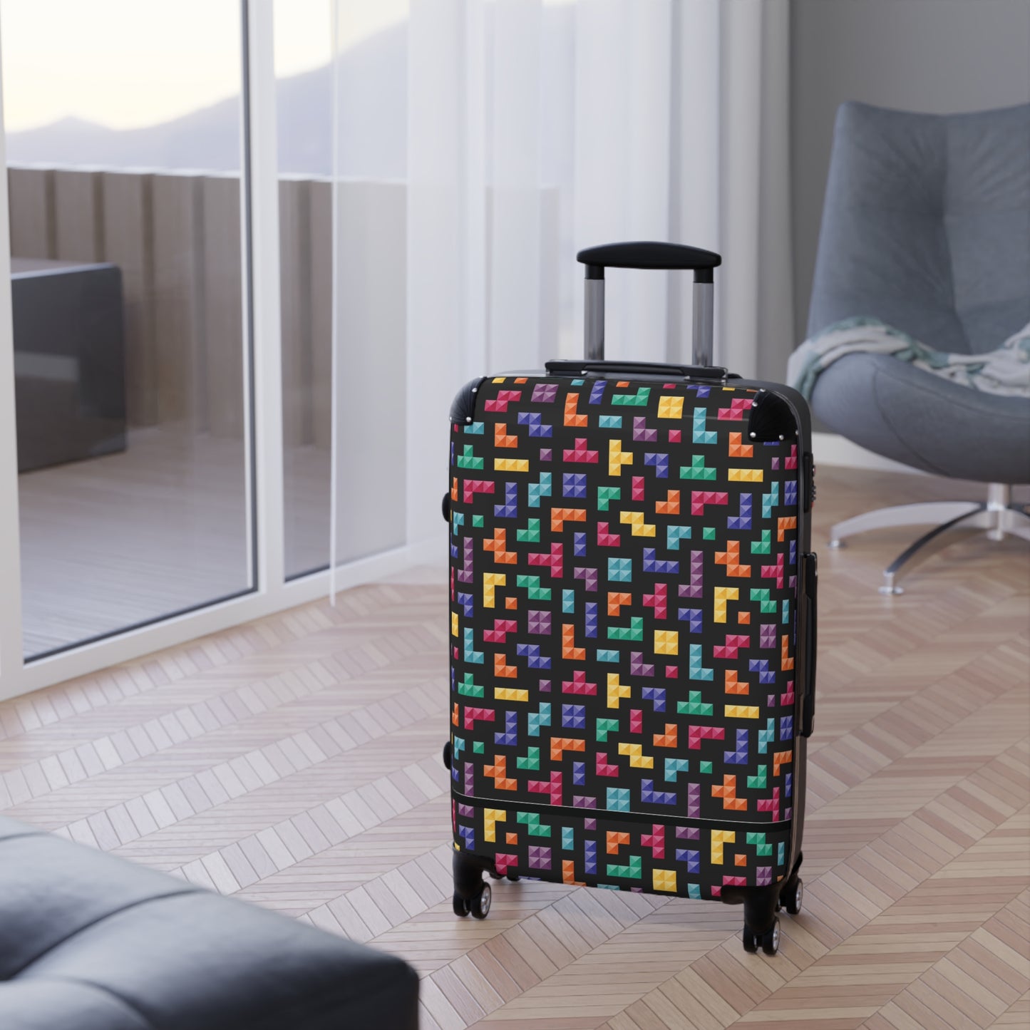 Tetris Inspired Suitcase