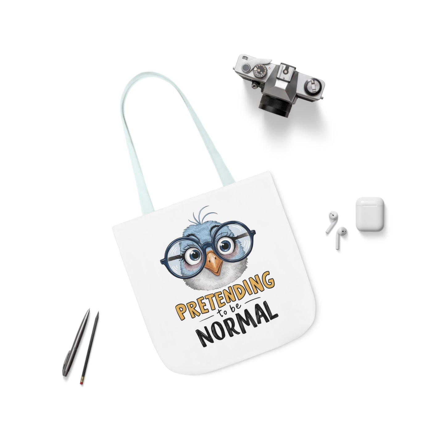 Pretending to be Normal Canvas Tote Bag - Vivid Divergence