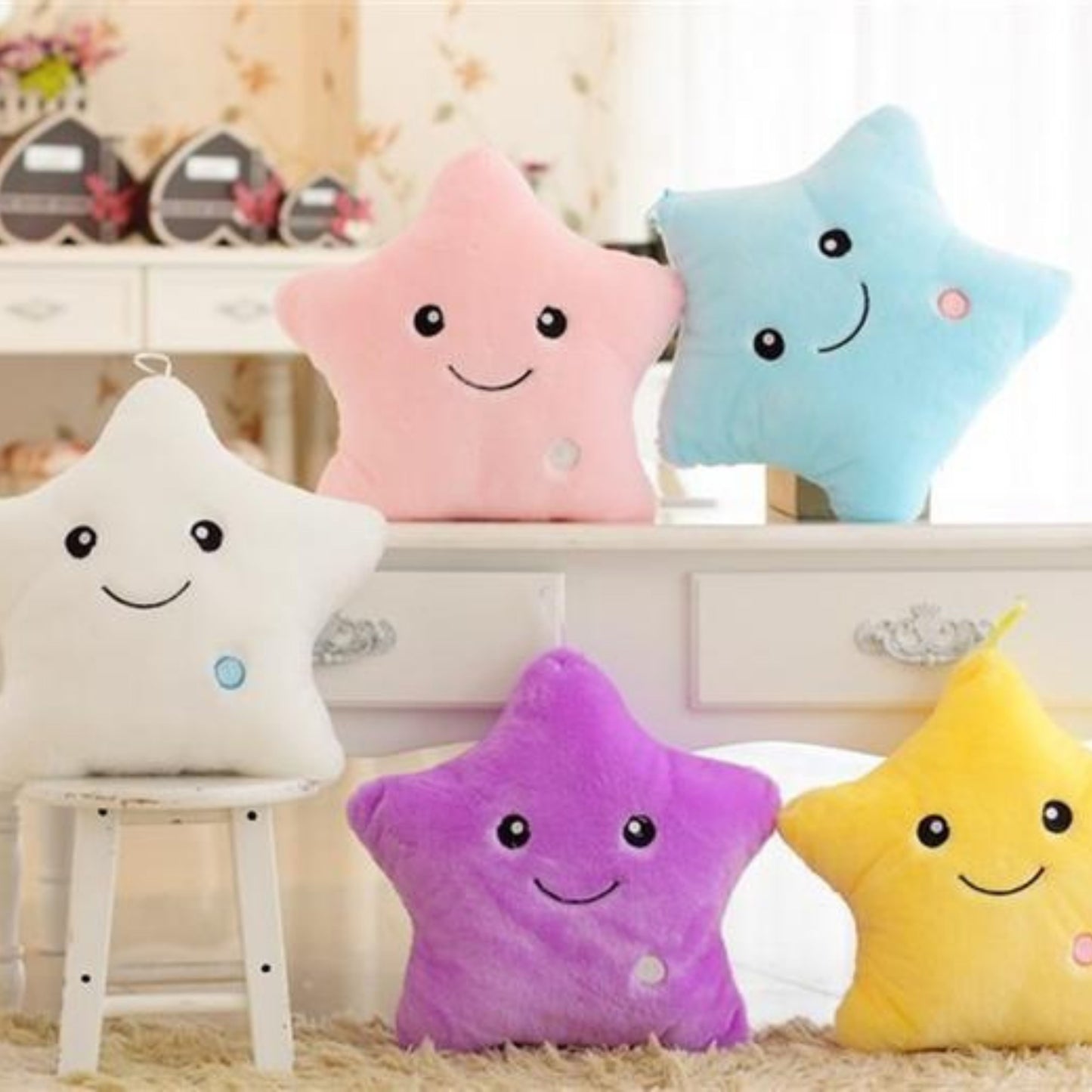 Neurosparkle LED Light Up Star Pillow