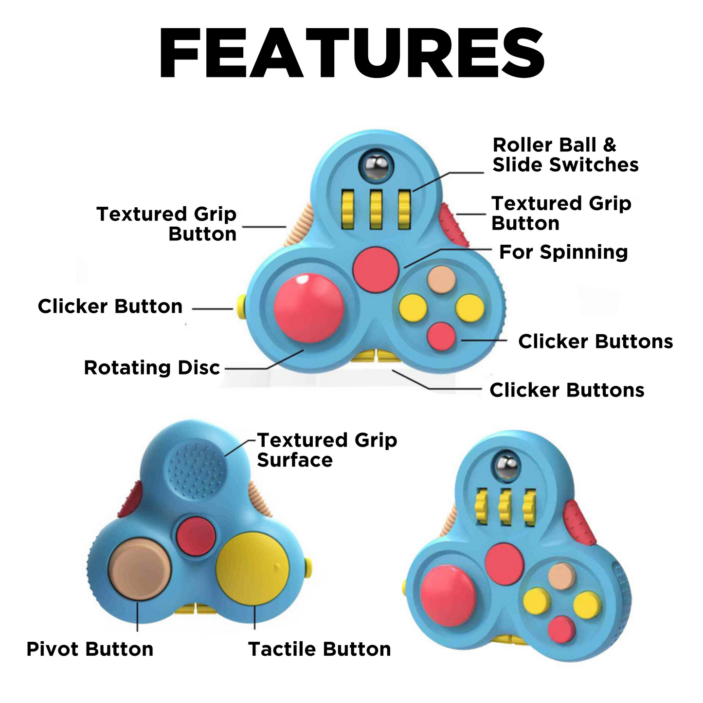 Multi-Sensory Fidget Spinner