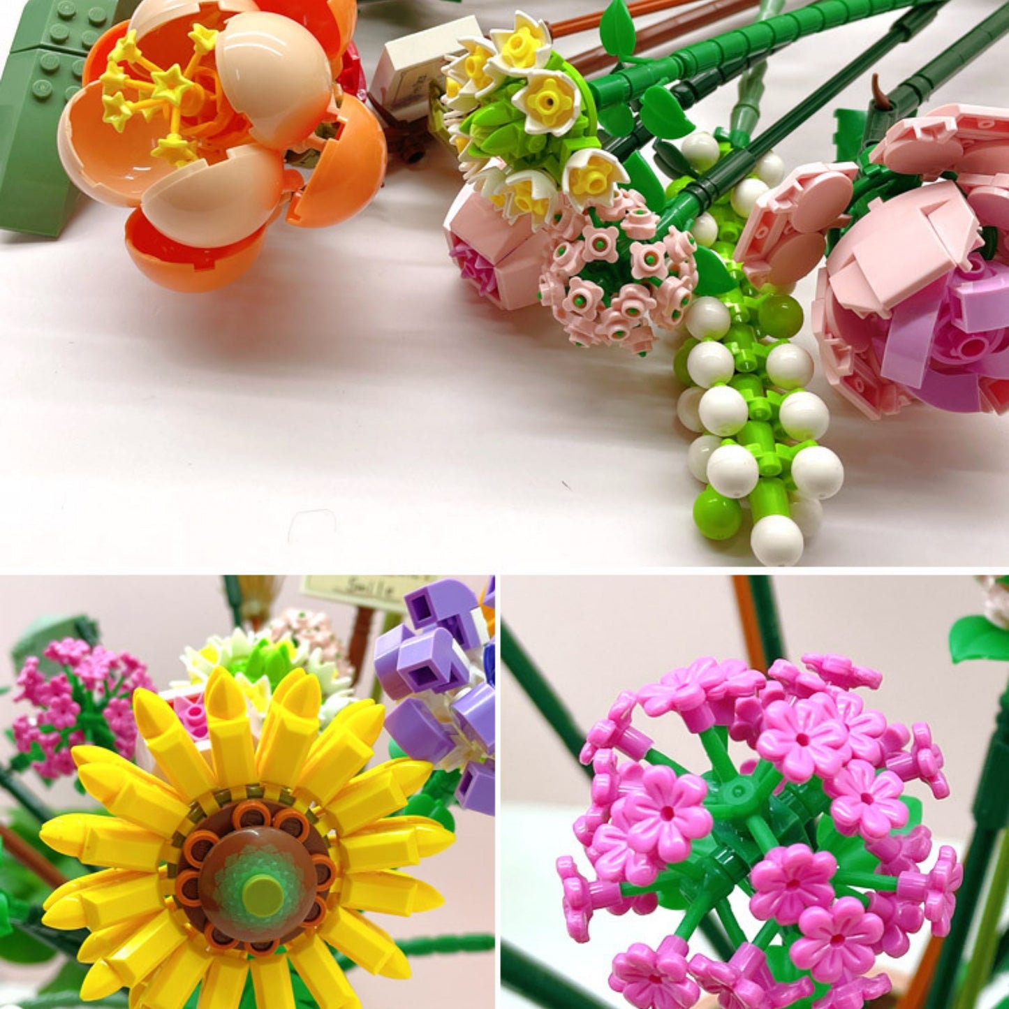 Eternal Bouquet Building Blocks | Sunset Dreams Collection