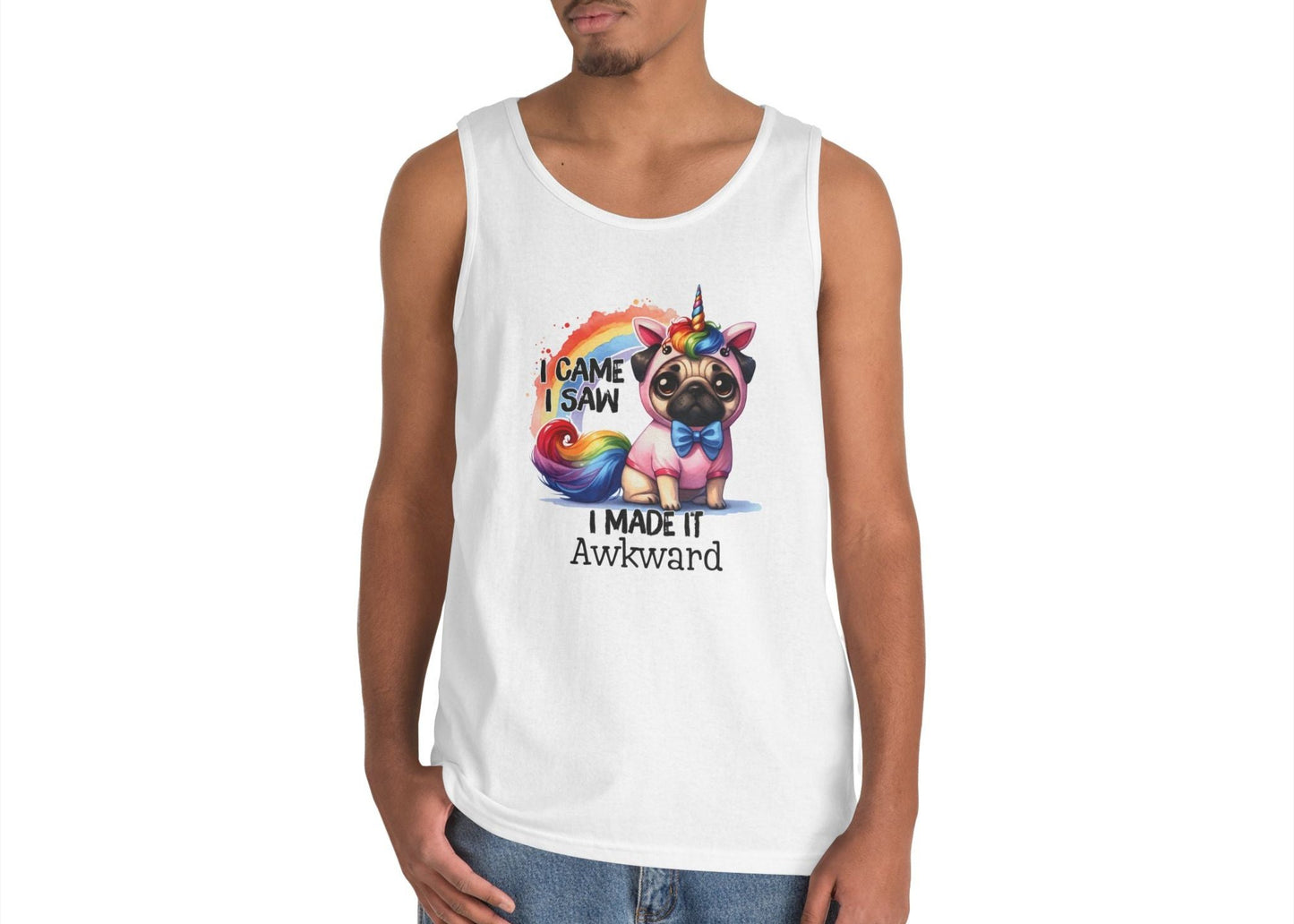 Awkward Unicorn Pug Tank Top