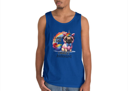 Awkward Unicorn Pug Tank Top