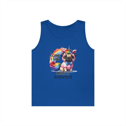 Awkward Unicorn Pug Tank Top