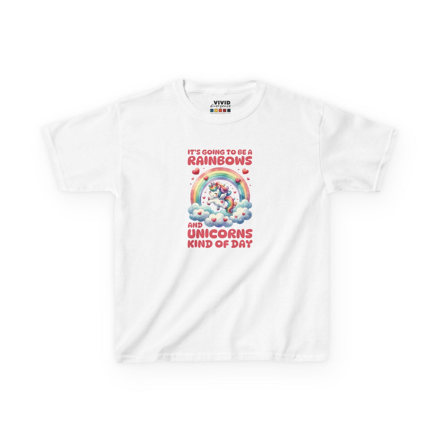 Rainbows  Unicorns Kind Of A Day KIDS T-Shirt