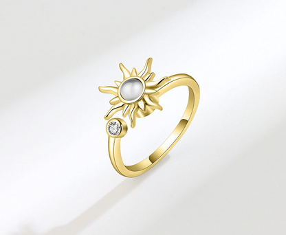 Radiant Sun Fidget Spinning Ring