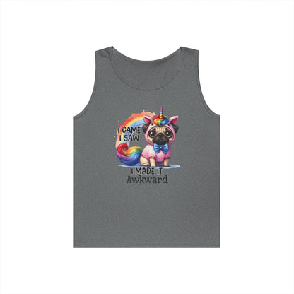 Awkward Unicorn Pug Tank Top