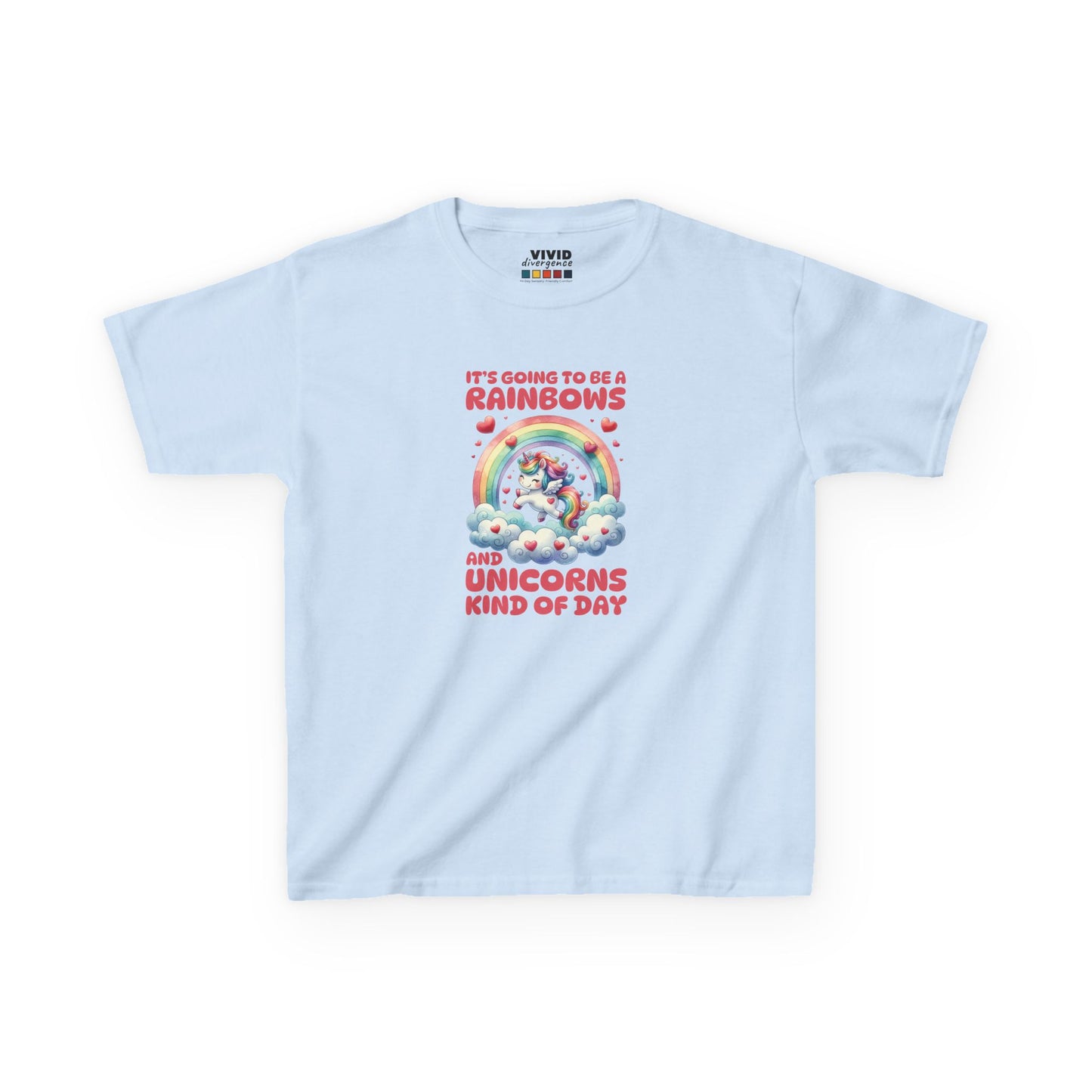 Rainbows  Unicorns Kind Of A Day KIDS T-Shirt