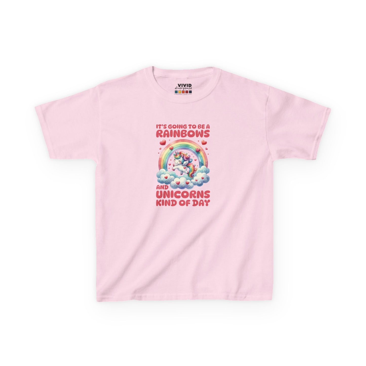Rainbows  Unicorns Kind Of A Day KIDS T-Shirt