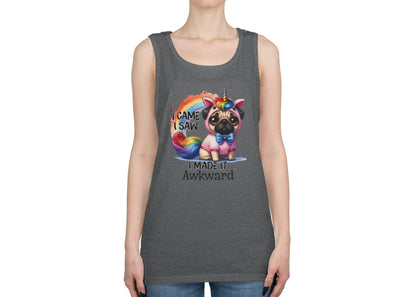 Awkward Unicorn Pug Tank Top