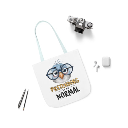 Pretending to be Normal Canvas Tote Bag - Vivid Divergence