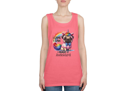 Awkward Unicorn Pug Tank Top