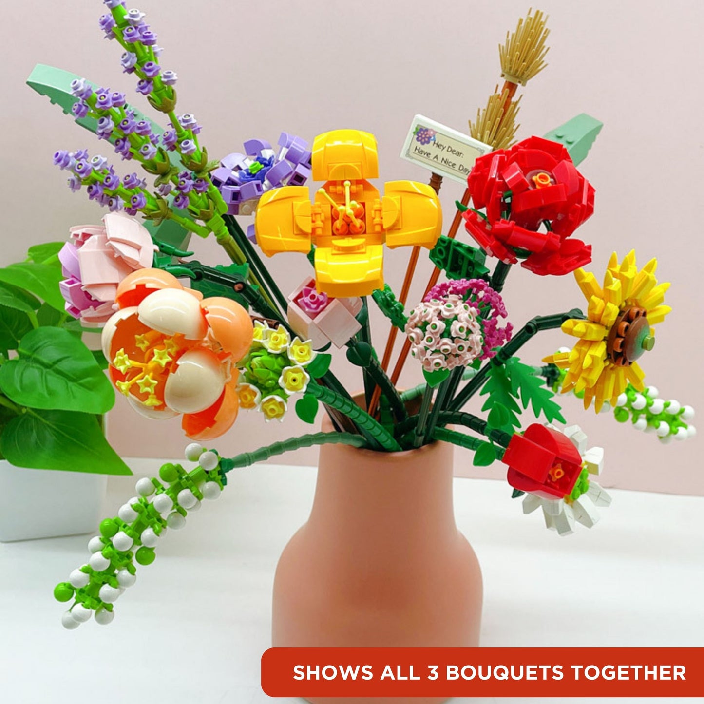Eternal Bouquet Building Blocks | Sunset Dreams Collection