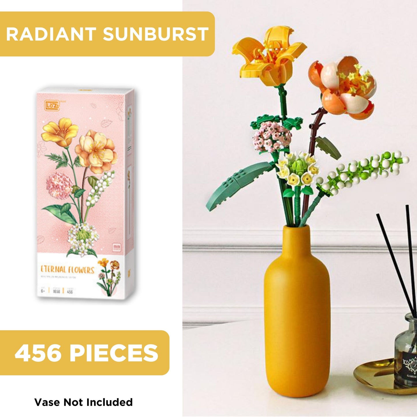 Eternal Bouquet Building Blocks | Sunset Dreams Collection