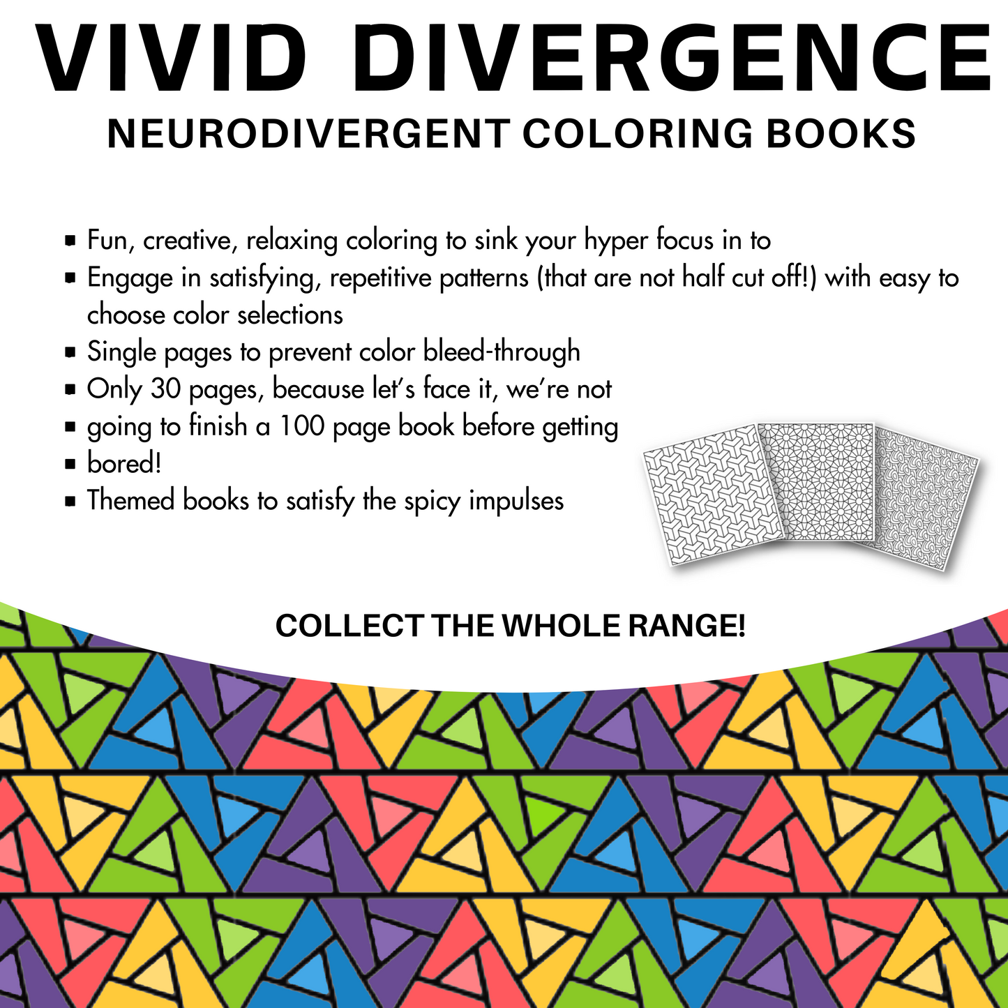Bold & Easy Coloring Book | Geometric Hyperfocus