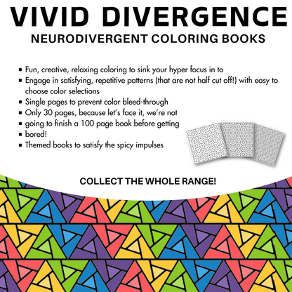 Bold & Easy Coloring Book | Geometric Hyperfocus