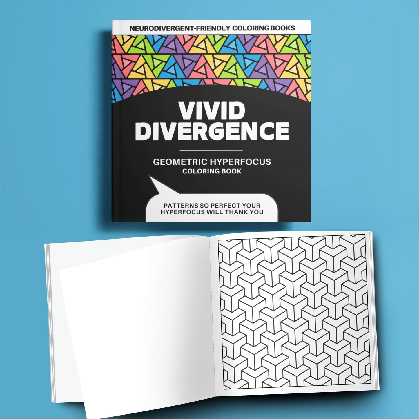 Bold & Easy Coloring Book | Geometric Hyperfocus