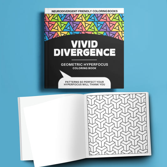 Bold & Easy Coloring Book | Geometric Hyperfocus