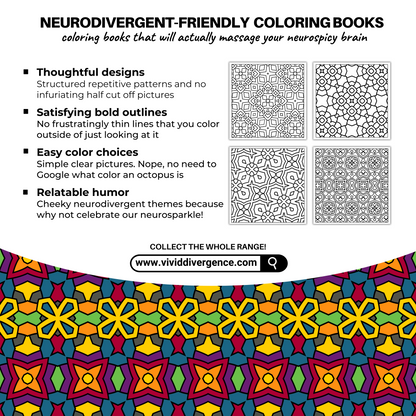 Bold & Easy Coloring Book | Kaleidofixation