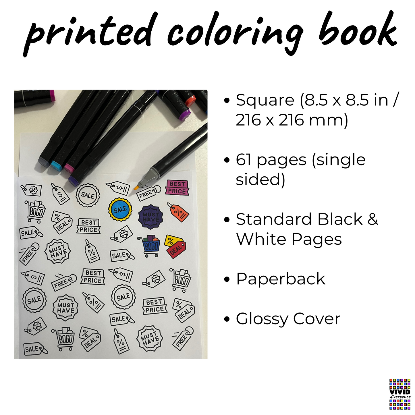 Bold & Easy Coloring Book | Sweet Hearts Hyperfocus