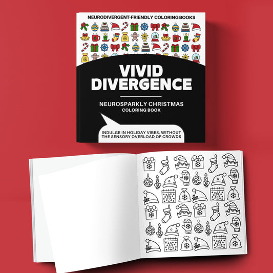 Bold & Easy Coloring Book | Neurosparkly Christmas