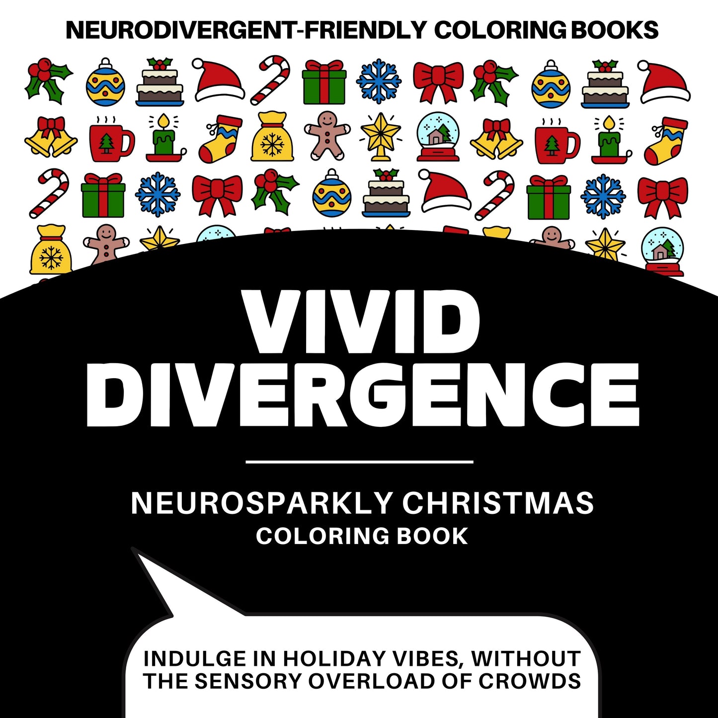 Bold & Easy Coloring Book | Neurosparkly Christmas