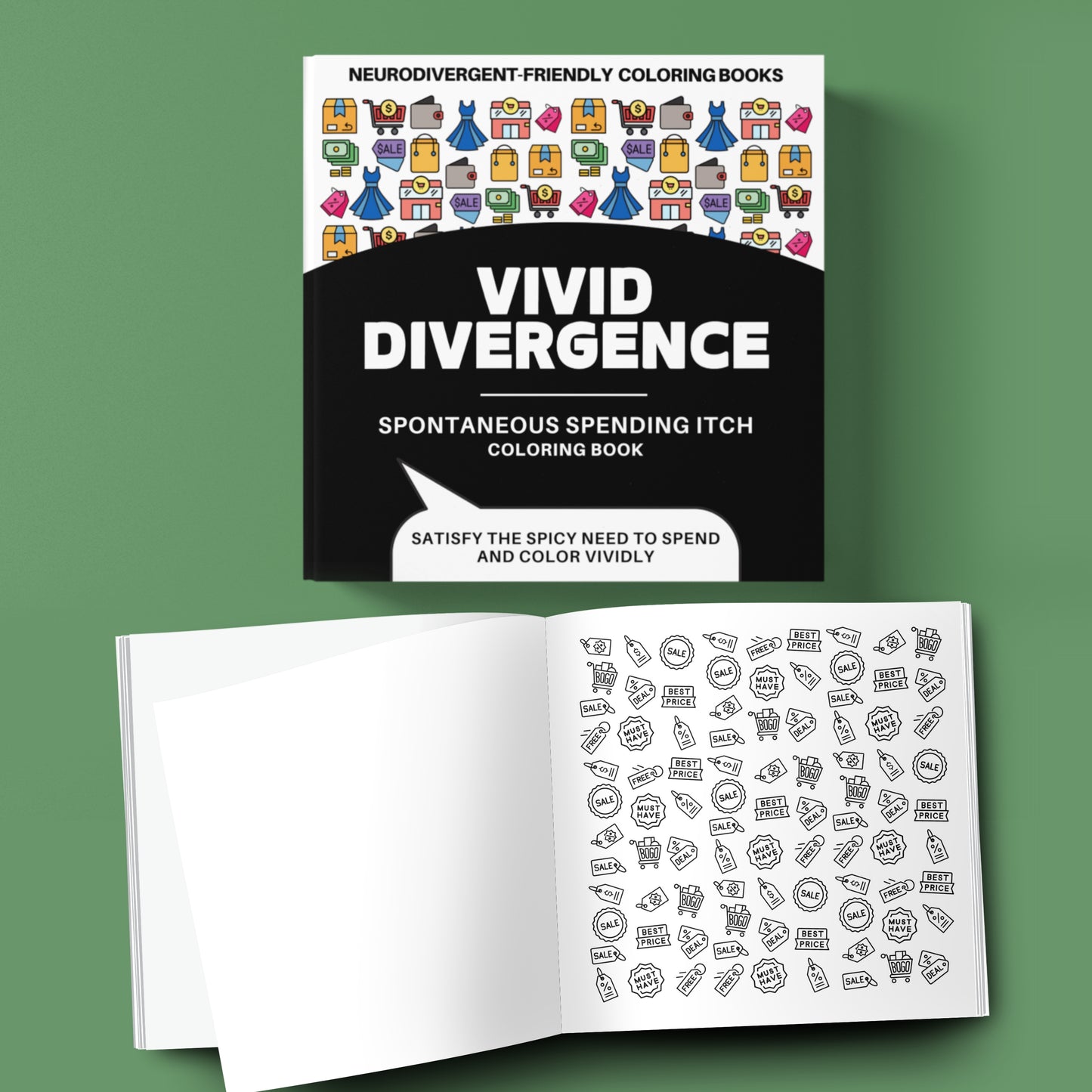 Bold & Easy Coloring Book | Spontaneous Spending Itch