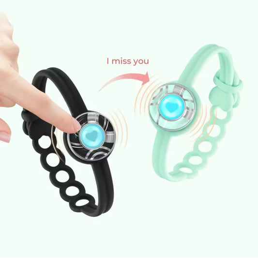 Touch Connect Bracelets | Pair of Connective Interactive Bracelets | Gummy Hearts