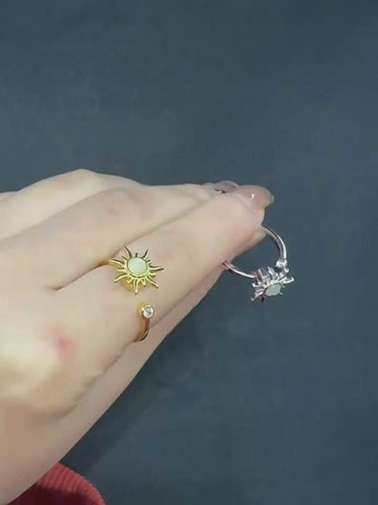 Radiant Sun Fidget Spinning Ring